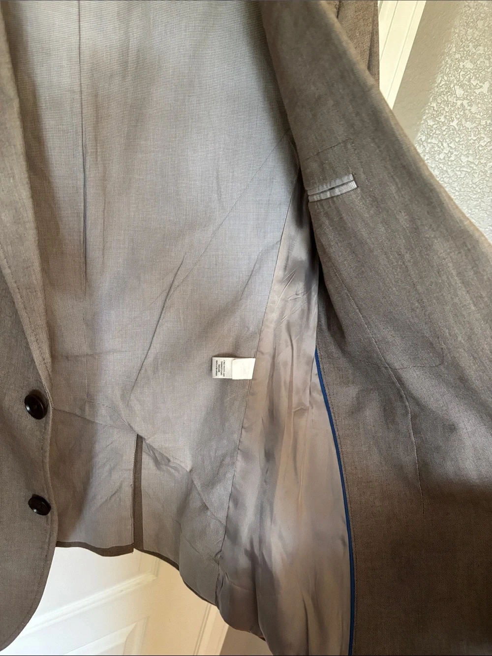 Banana Republic Men's Brown Taupe Two-Button Sport Coat